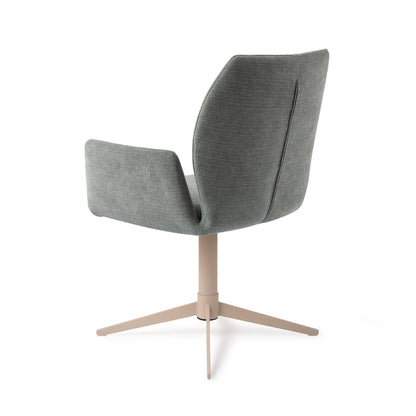 Jesper Home Misaki Breezy Blue Eetkamerstoel - Quad Beige - KwaliteitWonen.nl
