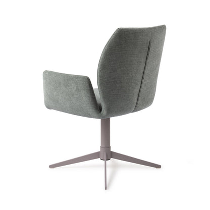 Jesper Home Misaki Breezy Blue Eetkamerstoel - Quad Grey - KwaliteitWonen.nl