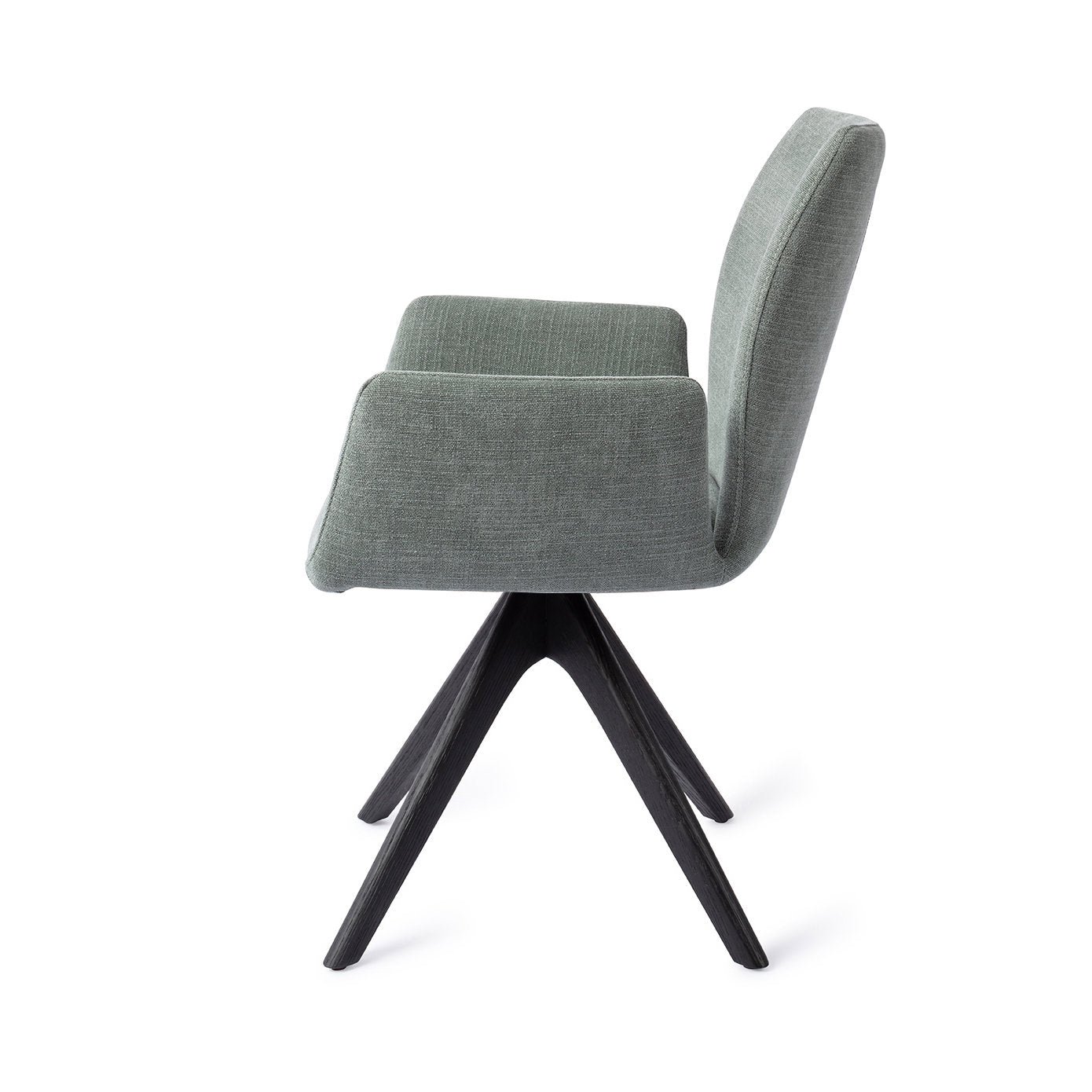 Jesper Home Misaki Breezy Blue Eetkamerstoel - Revolve Oak Black - KwaliteitWonen.nl