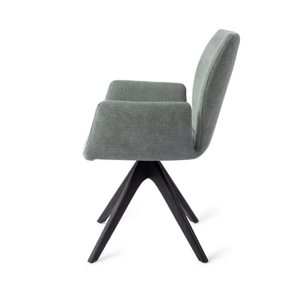 Jesper Home Misaki Breezy Blue Eetkamerstoel - Revolve Oak Black - KwaliteitWonen.nl