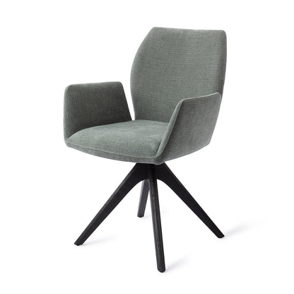 Jesper Home Misaki Breezy Blue Eetkamerstoel - Revolve Oak Black - KwaliteitWonen.nl