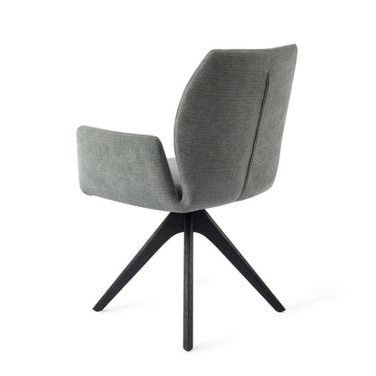Jesper Home Misaki Breezy Blue Eetkamerstoel - Revolve Oak Black - KwaliteitWonen.nl