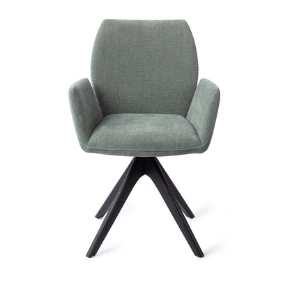Jesper Home Misaki Breezy Blue Eetkamerstoel - Revolve Oak Black - KwaliteitWonen.nl