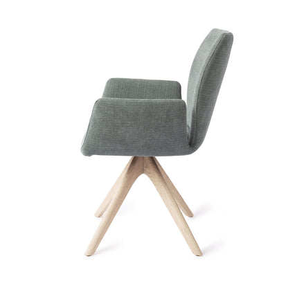 Jesper Home Misaki Breezy Blue Eetkamerstoel - Revolve Oak Bleach - KwaliteitWonen.nl