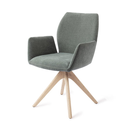 Jesper Home Misaki Breezy Blue Eetkamerstoel - Revolve Oak Bleach - KwaliteitWonen.nl