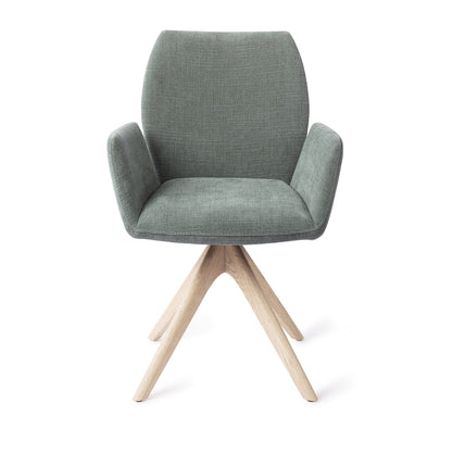 Jesper Home Misaki Breezy Blue Eetkamerstoel - Revolve Oak Bleach - KwaliteitWonen.nl