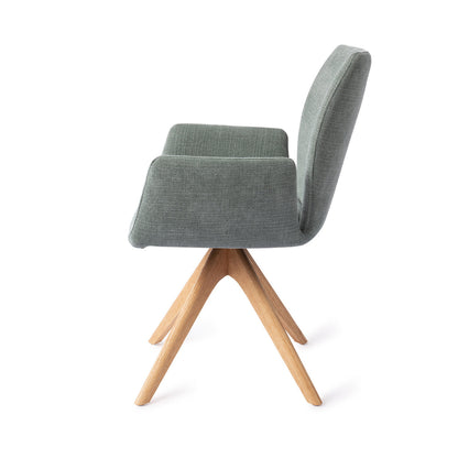 Jesper Home Misaki Breezy Blue Eetkamerstoel - Revolve Oak Natural - KwaliteitWonen.nl