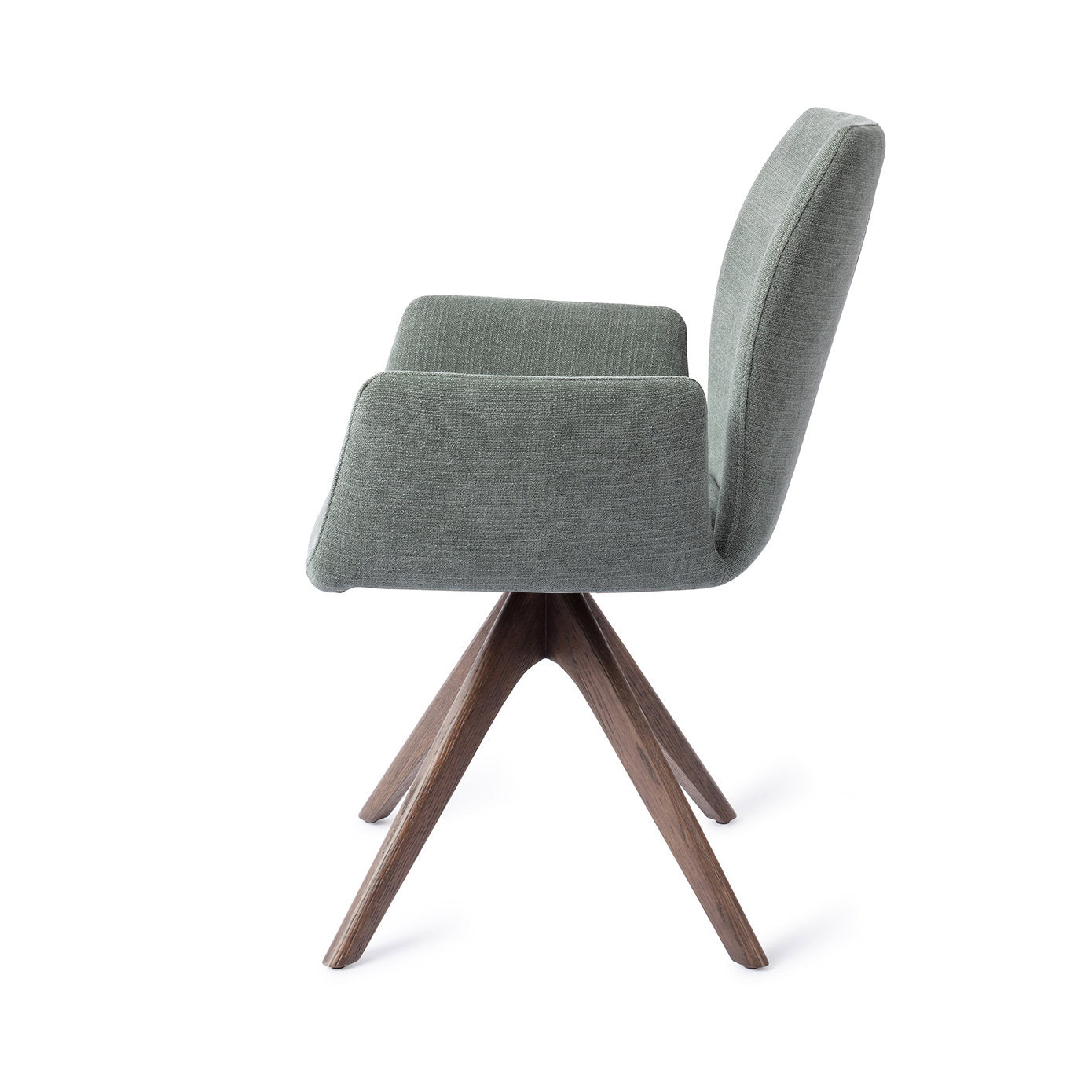 Jesper Home Misaki Breezy Blue Eetkamerstoel - Revolve Oak Walnut - KwaliteitWonen.nl