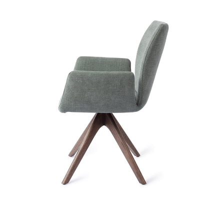 Jesper Home Misaki Breezy Blue Eetkamerstoel - Revolve Oak Walnut - KwaliteitWonen.nl