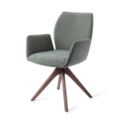 Jesper Home Misaki Breezy Blue Eetkamerstoel - Revolve Oak Walnut - KwaliteitWonen.nl