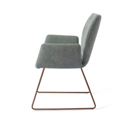 Jesper Home Misaki Breezy Blue Eetkamerstoel - Slide Rose - KwaliteitWonen.nl