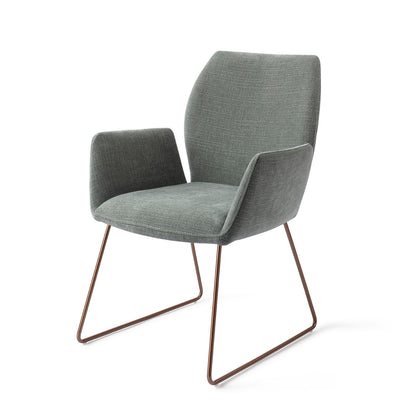 Jesper Home Misaki Breezy Blue Eetkamerstoel - Slide Rose - KwaliteitWonen.nl