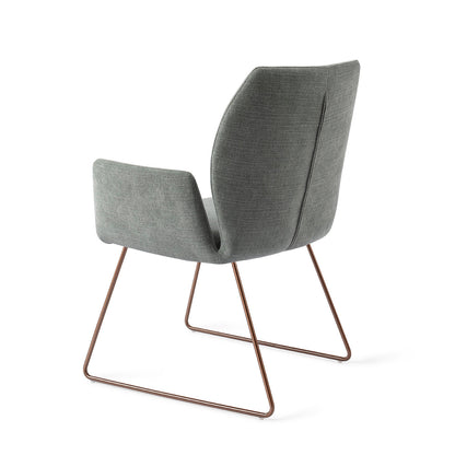 Jesper Home Misaki Breezy Blue Eetkamerstoel - Slide Rose - KwaliteitWonen.nl