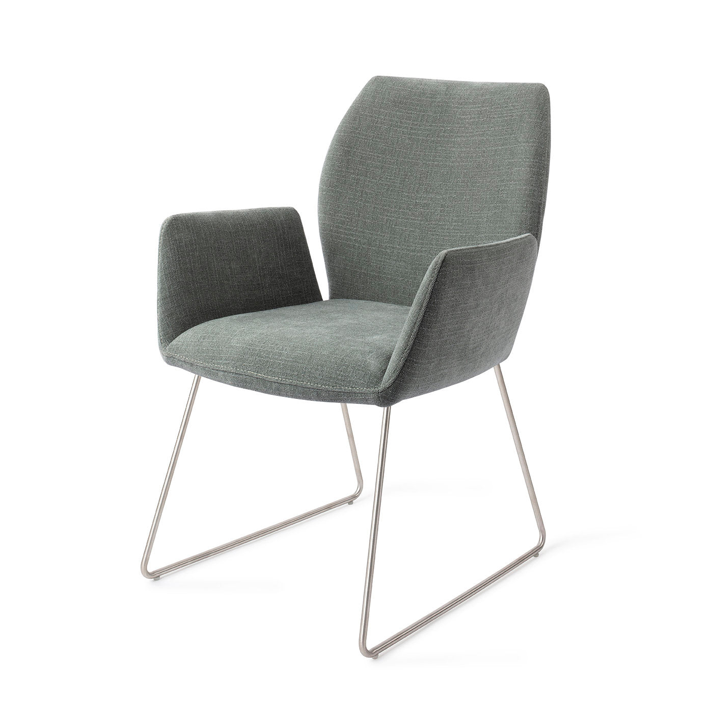 Jesper Home Misaki Breezy Blue Eetkamerstoel - Slide Steel - KwaliteitWonen.nl