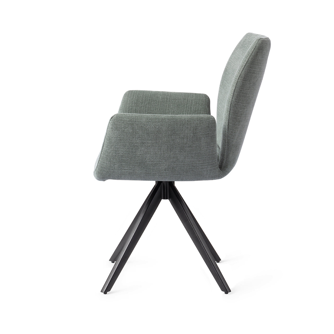 Jesper Home Misaki Breezy Blue Eetkamerstoel - Turn Black - KwaliteitWonen.nl
