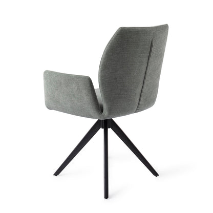 Jesper Home Misaki Breezy Blue Eetkamerstoel - Turn Black - KwaliteitWonen.nl