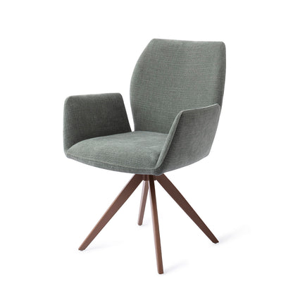 Jesper Home Misaki Breezy Blue Eetkamerstoel - Turn Brown - KwaliteitWonen.nl