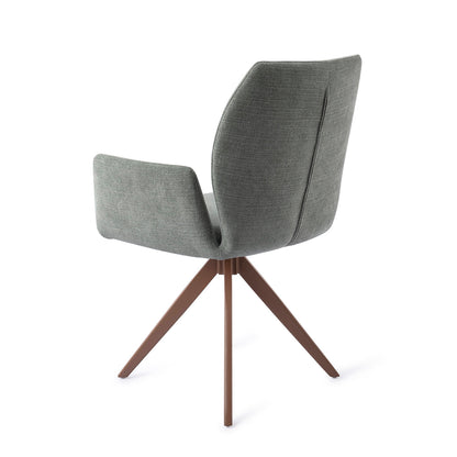 Jesper Home Misaki Breezy Blue Eetkamerstoel - Turn Brown - KwaliteitWonen.nl