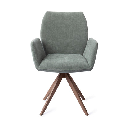 Jesper Home Misaki Breezy Blue Eetkamerstoel - Turn Brown - KwaliteitWonen.nl