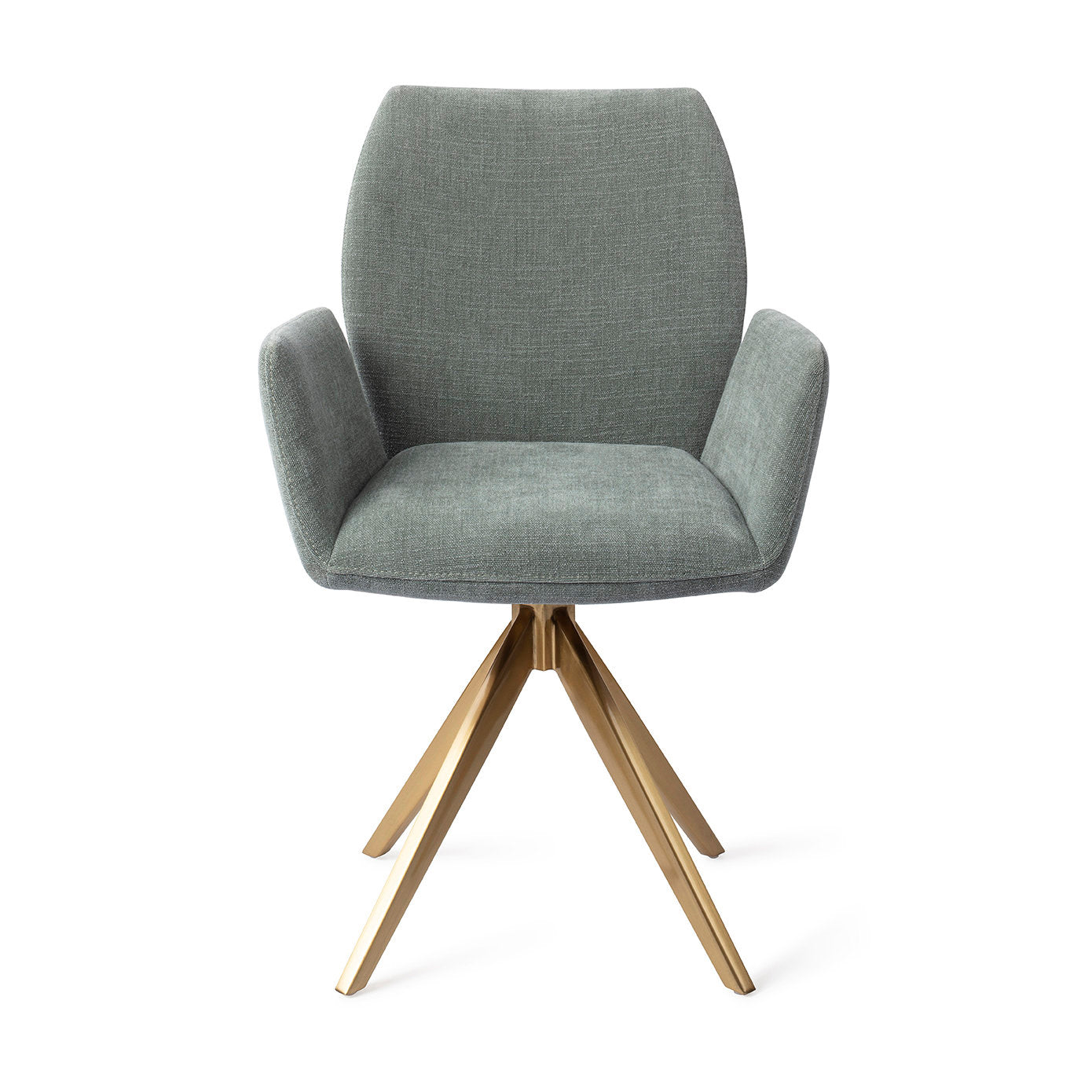 Jesper Home Misaki Breezy Blue Eetkamerstoel - Turn Gold - KwaliteitWonen.nl