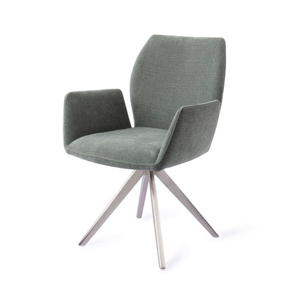 Jesper Home Misaki Breezy Blue Eetkamerstoel - Turn Steel - KwaliteitWonen.nl