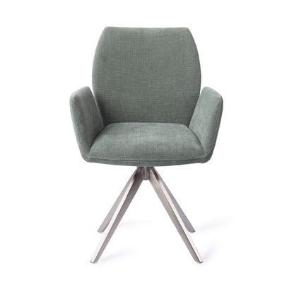 Jesper Home Misaki Breezy Blue Eetkamerstoel - Turn Steel - KwaliteitWonen.nl
