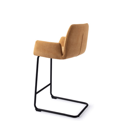 Jesper Home Misaki Honey Harvest Barkruk (L) - Counter Arch Black - KwaliteitWonen.nl