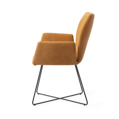 Jesper Home Misaki Honey Harvest Eetkamerstoel - Cross Black - KwaliteitWonen.nl