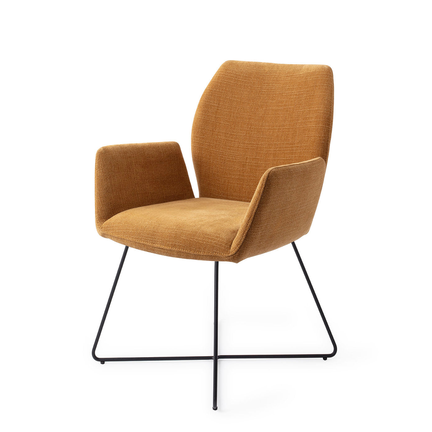Jesper Home Misaki Honey Harvest Eetkamerstoel - Cross Black - KwaliteitWonen.nl