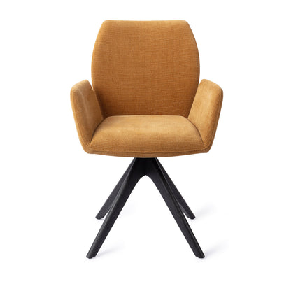 Jesper Home Misaki Honey Harvest Eetkamerstoel - Revolve Oak Black - KwaliteitWonen.nl