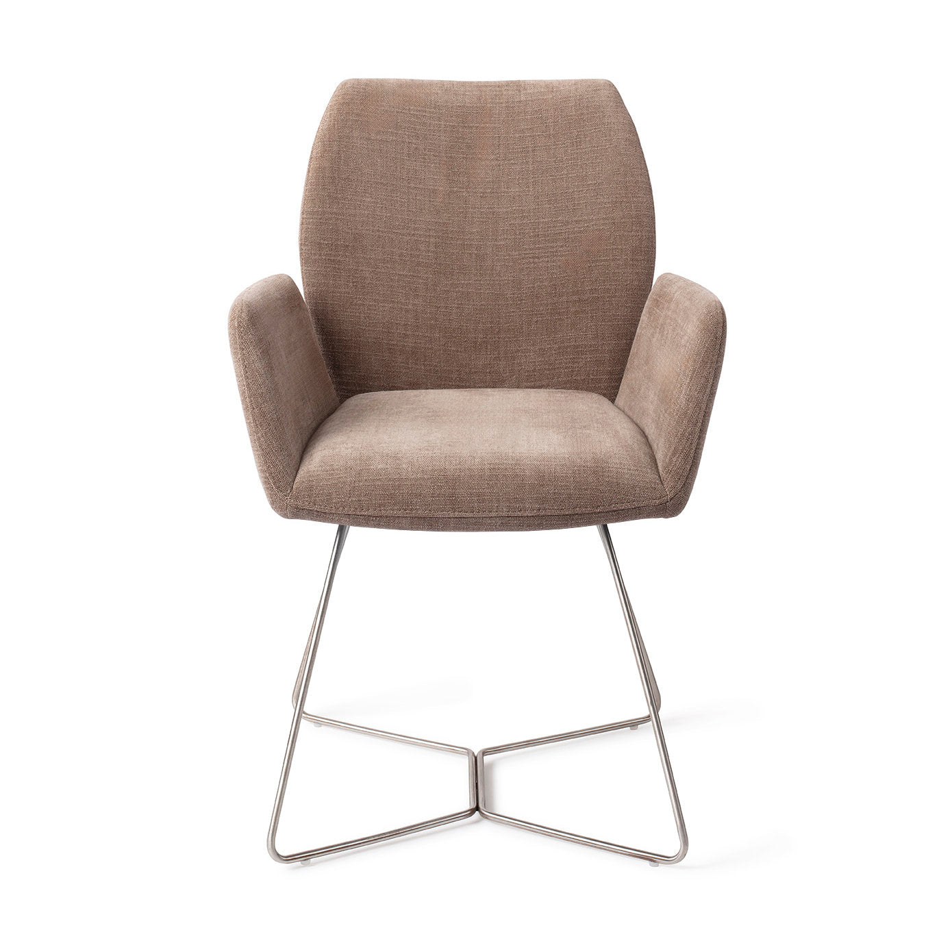 Jesper Home Misaki Mocha Mist Eetkamerstoel - Beehive Steel - KwaliteitWonen.nl