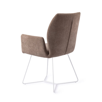 Jesper Home Misaki Mocha Mist Eetkamerstoel - Beehive White - KwaliteitWonen.nl
