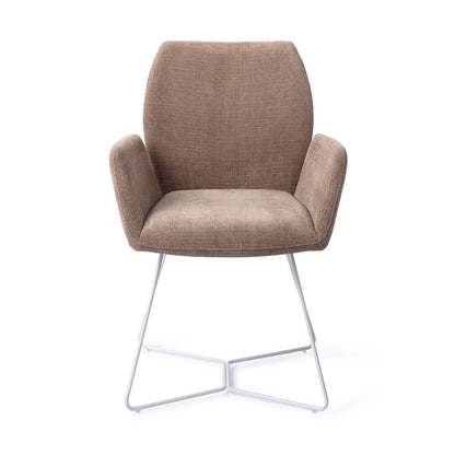 Jesper Home Misaki Mocha Mist Eetkamerstoel - Beehive White - KwaliteitWonen.nl