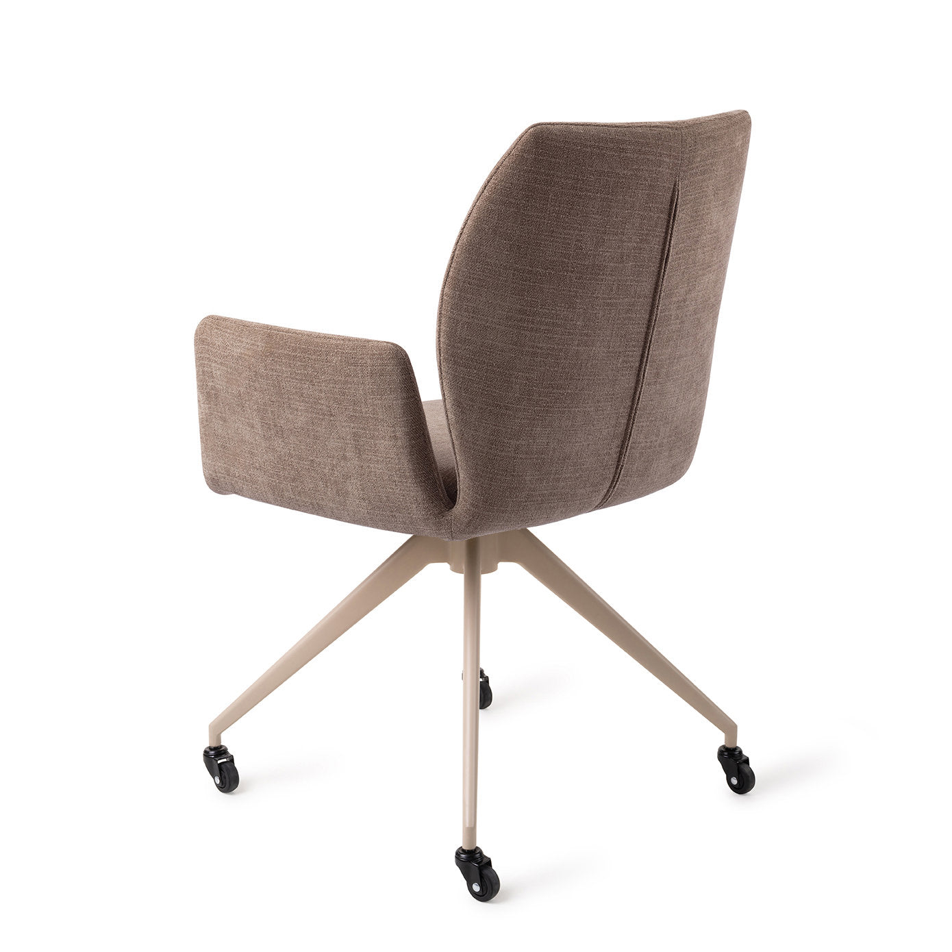 Jesper Home Misaki Mocha Mist Eetkamerstoel - Glide Beige - KwaliteitWonen.nl