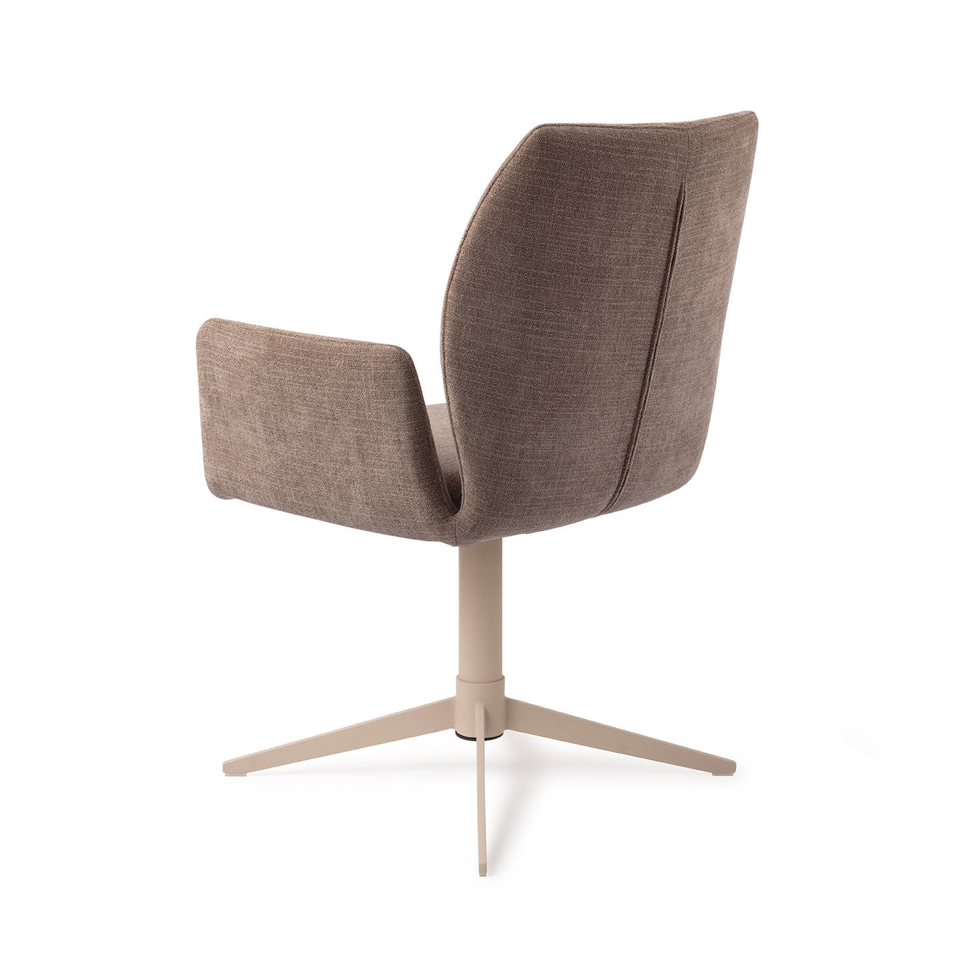 Jesper Home Misaki Mocha Mist Eetkamerstoel - Quad Beige - KwaliteitWonen.nl