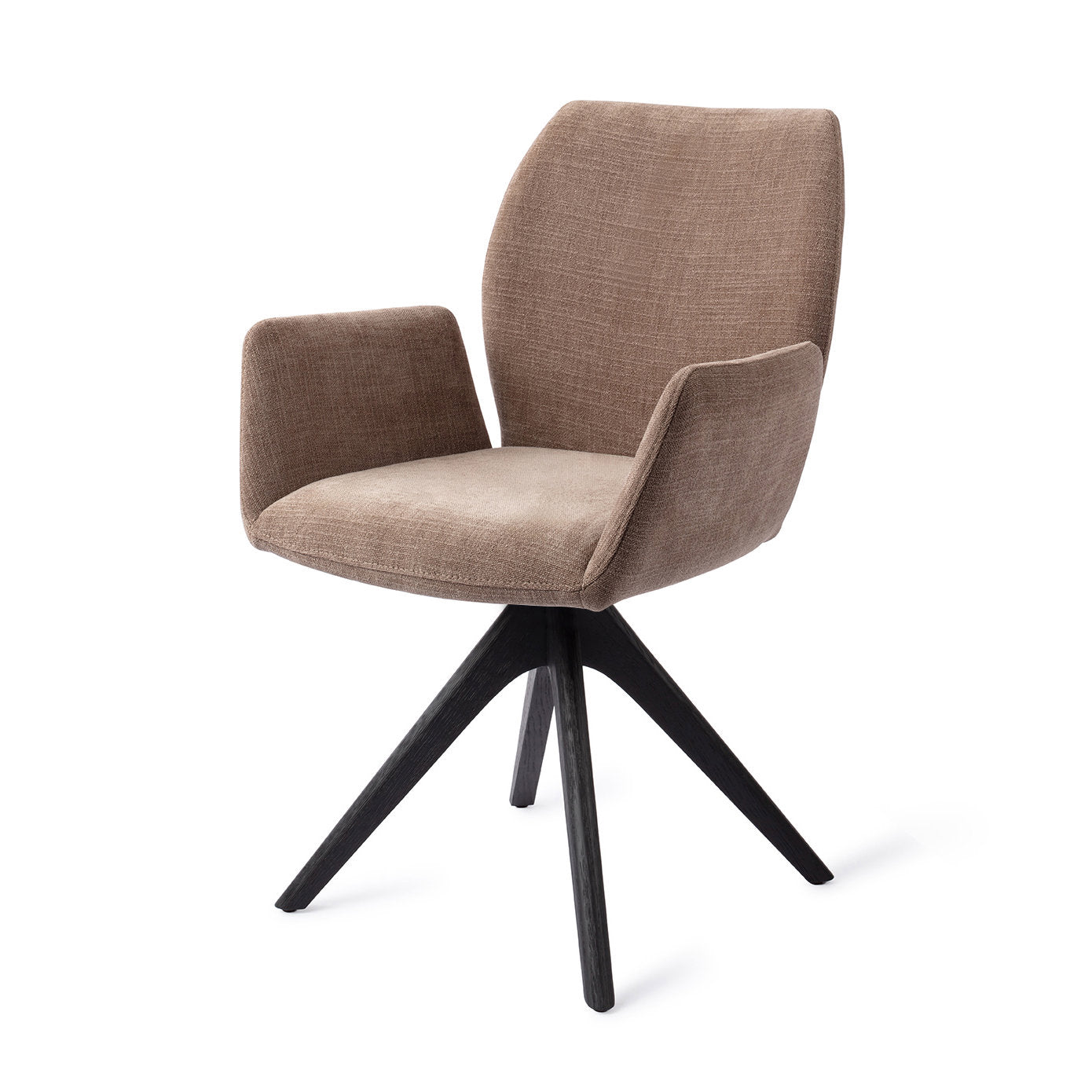 Jesper Home Misaki Mocha Mist Eetkamerstoel - Revolve Oak Black - KwaliteitWonen.nl