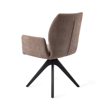 Jesper Home Misaki Mocha Mist Eetkamerstoel - Revolve Oak Black - KwaliteitWonen.nl