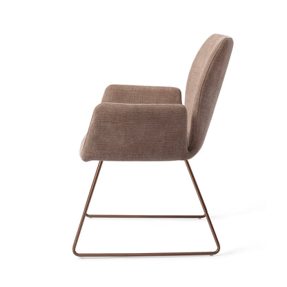 Jesper Home Misaki Mocha Mist Eetkamerstoel - Slide Rose - KwaliteitWonen.nl