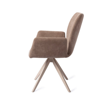 Jesper Home Misaki Mocha Mist Eetkamerstoel - Turn Beige - KwaliteitWonen.nl