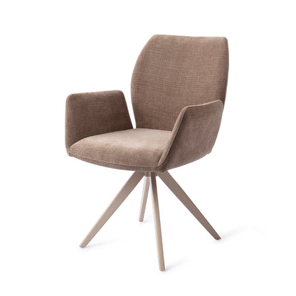 Jesper Home Misaki Mocha Mist Eetkamerstoel - Turn Beige - KwaliteitWonen.nl