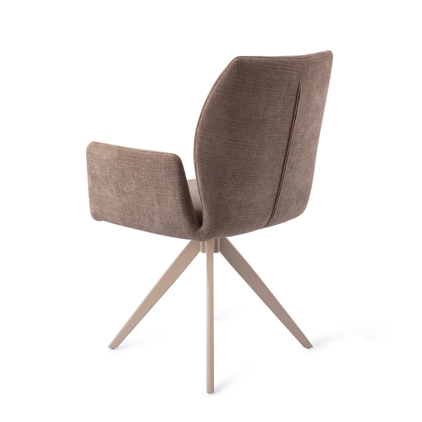 Jesper Home Misaki Mocha Mist Eetkamerstoel - Turn Beige - KwaliteitWonen.nl