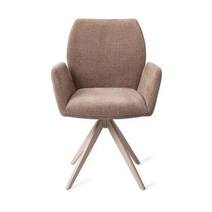Jesper Home Misaki Mocha Mist Eetkamerstoel - Turn Beige - KwaliteitWonen.nl