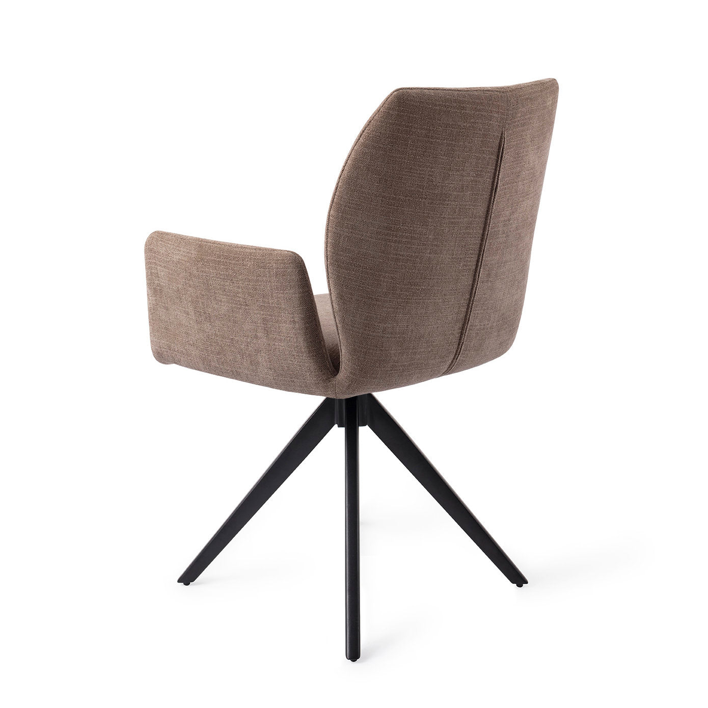 Jesper Home Misaki Mocha Mist Eetkamerstoel - Turn Black - KwaliteitWonen.nl