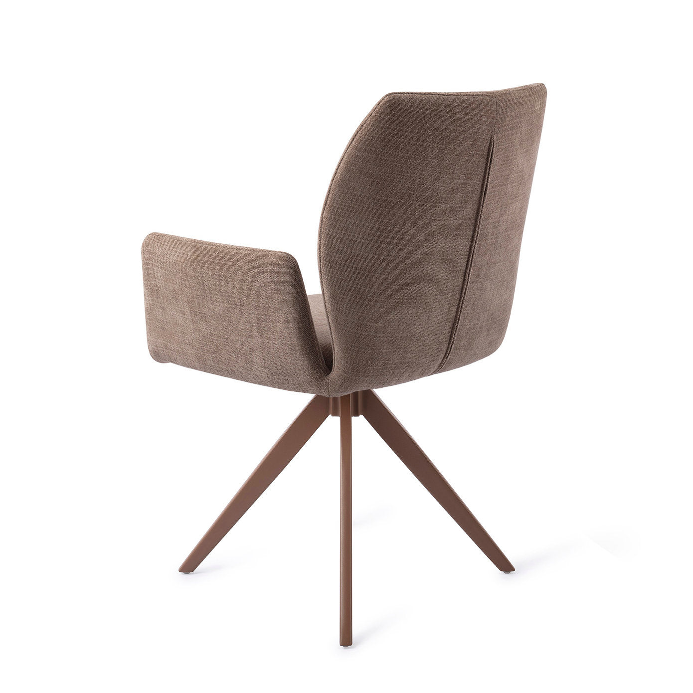 Jesper Home Misaki Mocha Mist Eetkamerstoel - Turn Brown - KwaliteitWonen.nl