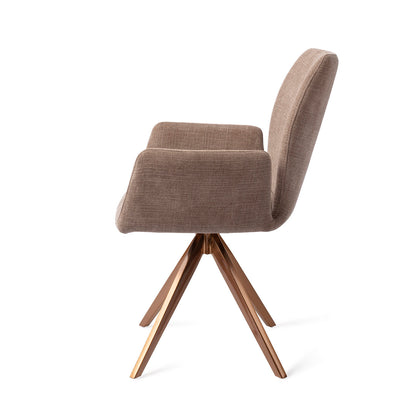 Jesper Home Misaki Mocha Mist Eetkamerstoel - Turn Rose - KwaliteitWonen.nl