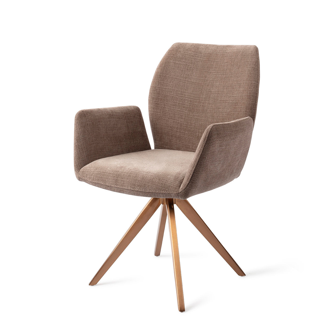 Jesper Home Misaki Mocha Mist Eetkamerstoel - Turn Rose - KwaliteitWonen.nl