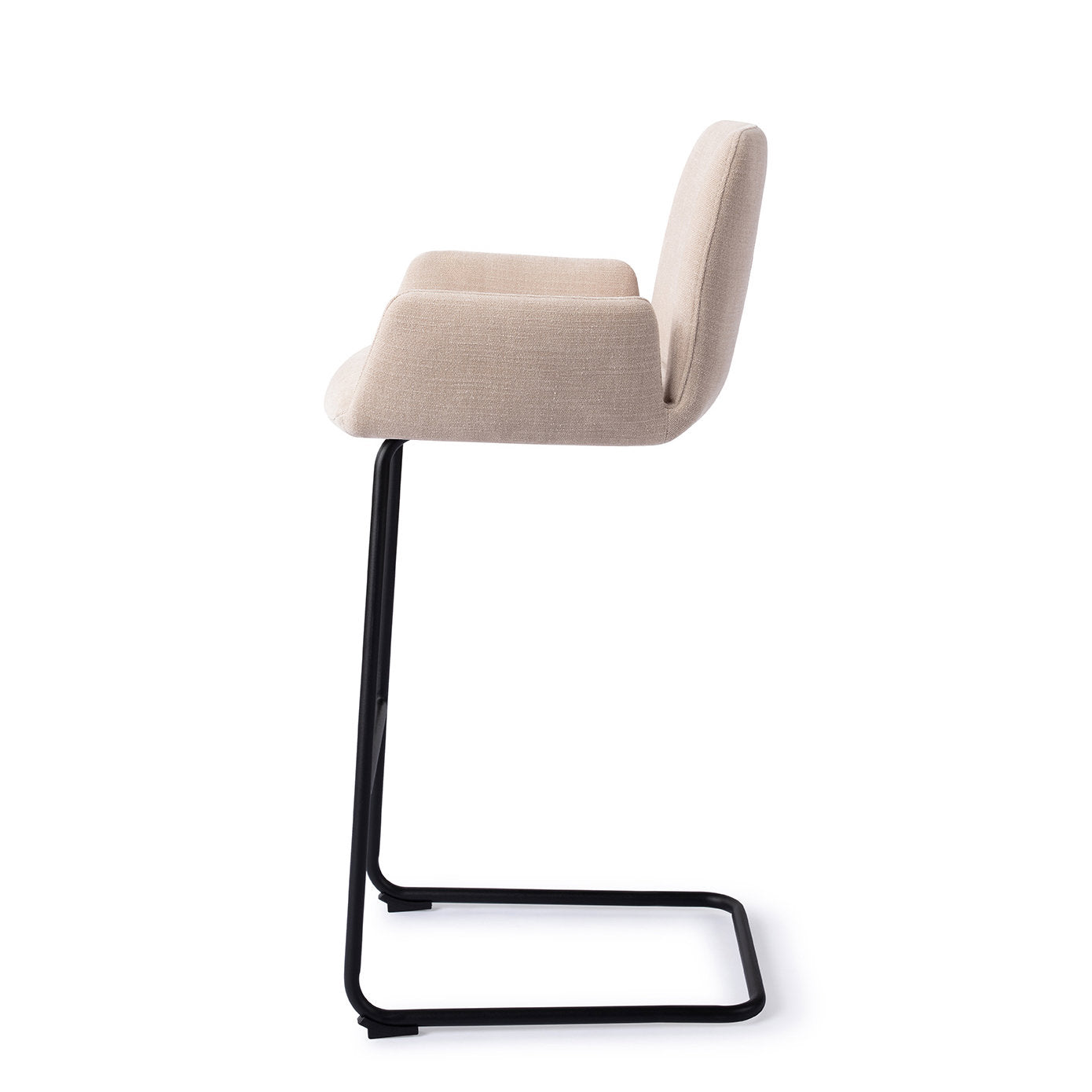 Jesper Home Misaki Sand Strand Barkruk (H) - Bar Arch Black - KwaliteitWonen.nl