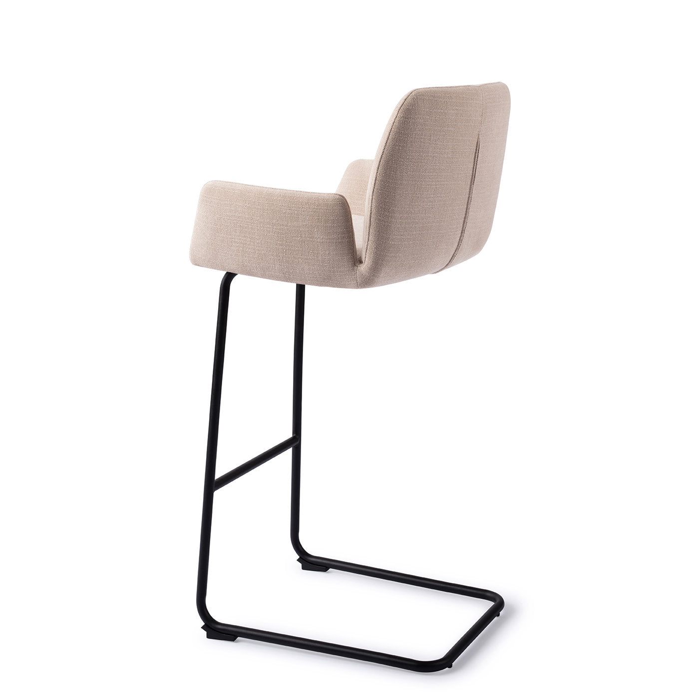 Jesper Home Misaki Sand Strand Barkruk (H) - Bar Arch Black - KwaliteitWonen.nl