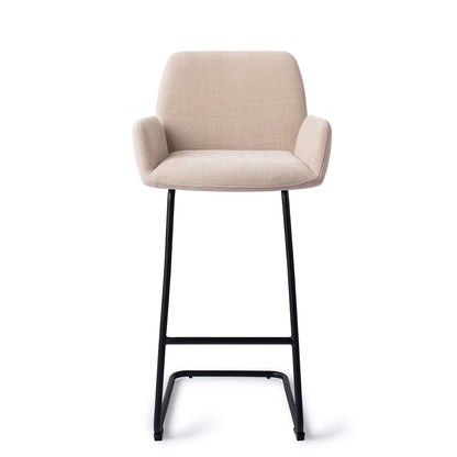 Jesper Home Misaki Sand Strand Barkruk (H) - Bar Arch Black - KwaliteitWonen.nl