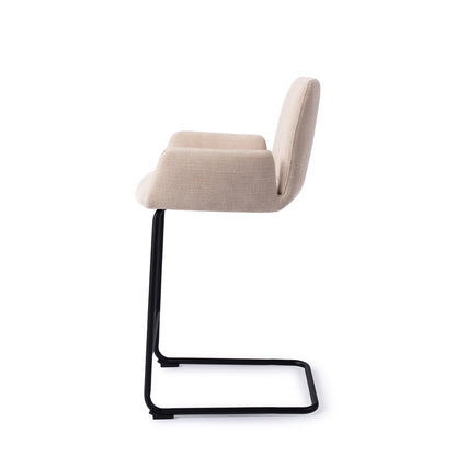 Jesper Home Misaki Sand Strand Barkruk (L) - Counter Arch Black - KwaliteitWonen.nl